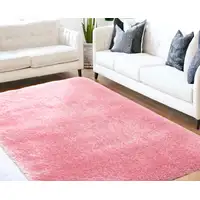 Photo of Pink Shag Hand Tufted Area Rug
