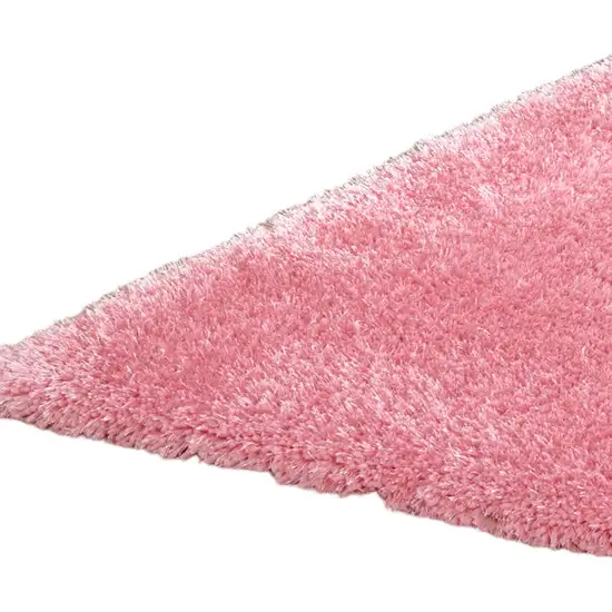 Pink Shag Hand Tufted Area Rug Photo 5