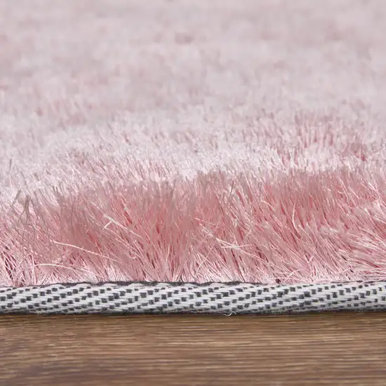 Pink Shag Hand Tufted Area Rug Photo 9