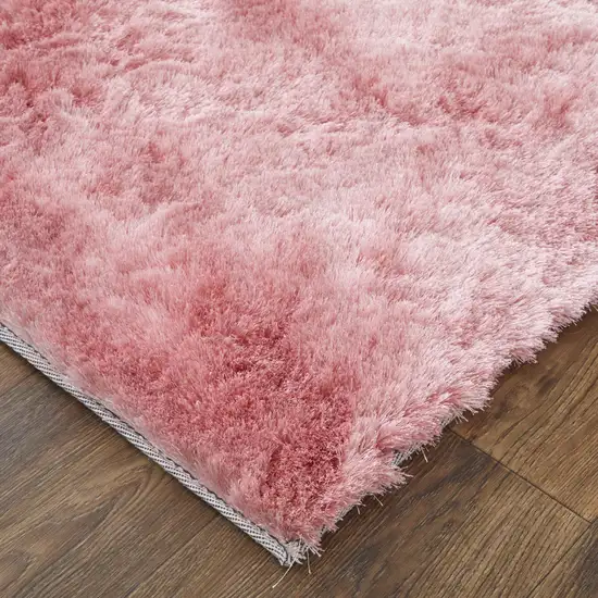 Pink Shag Hand Tufted Area Rug Photo 5