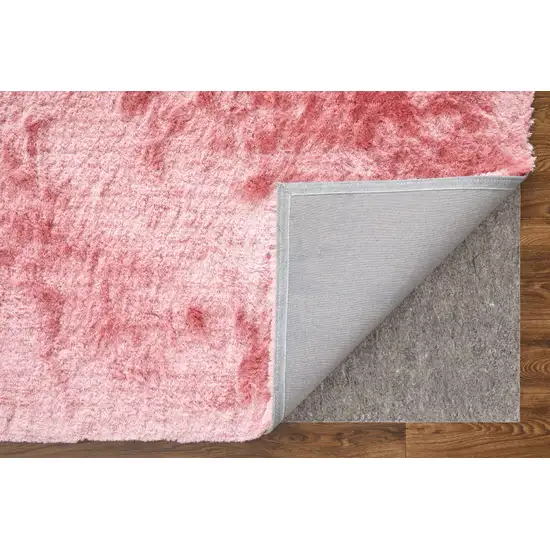 Pink Shag Hand Tufted Area Rug Photo 6