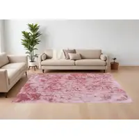 Photo of Pink Shag Hand Tufted Area Rug