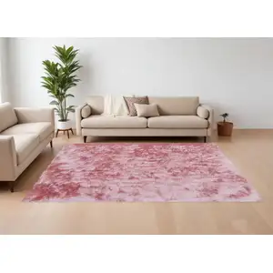 Photo of Pink Shag Hand Tufted Area Rug