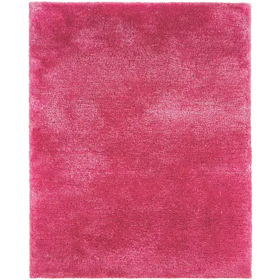 Pink Shag Hand Tufted Area Rug Photo 4