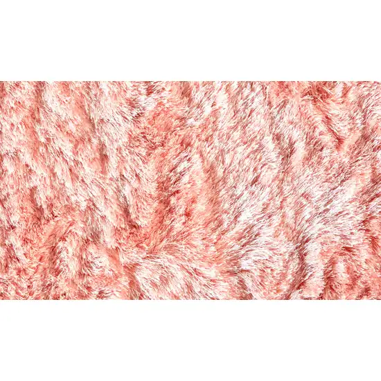 Pink Shag Tufted Handmade Area Rug Photo 9