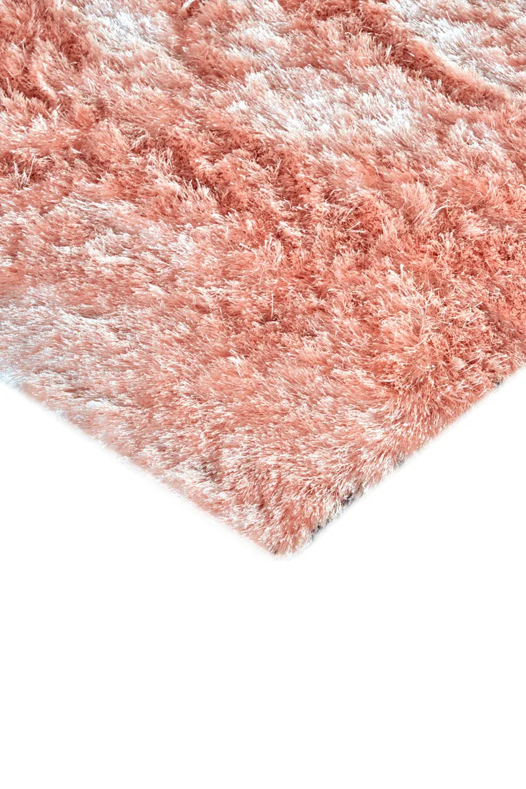 Pink Shag Tufted Handmade Area Rug Photo 5