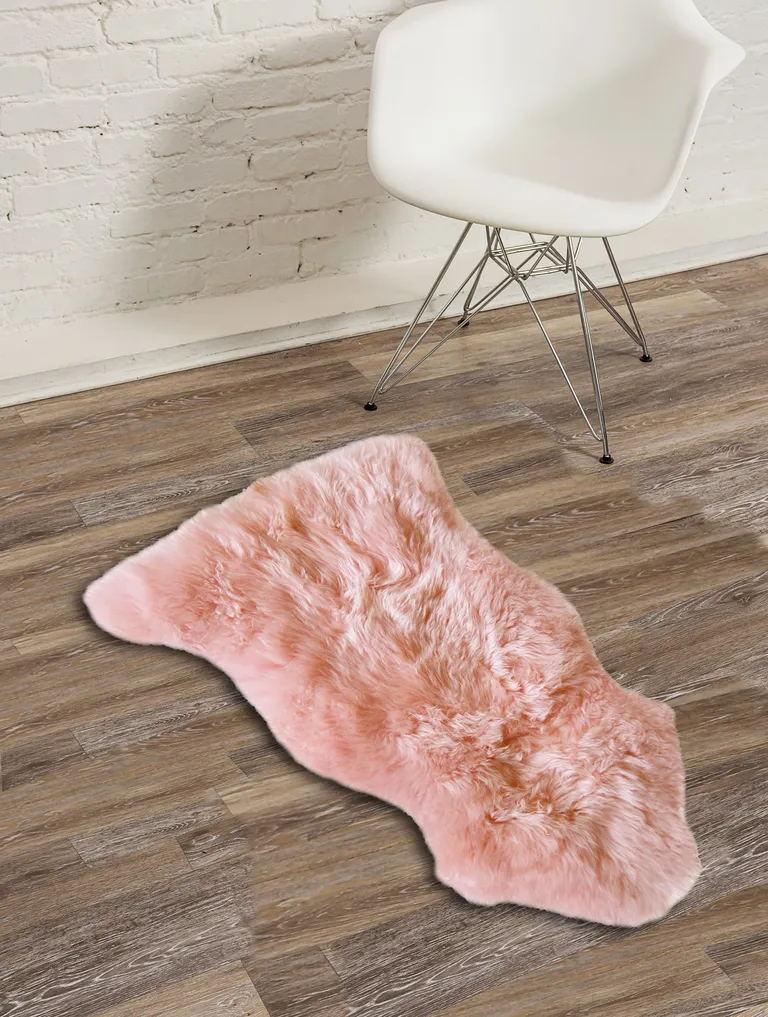 Pink Single Sheepskin - Area Rug Photo 3