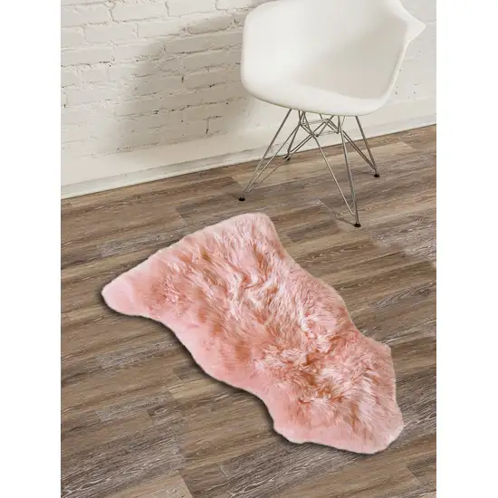 Pink Single Sheepskin - Area Rug Photo 3