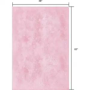 Photo of Pink Solid Modern Area Rug