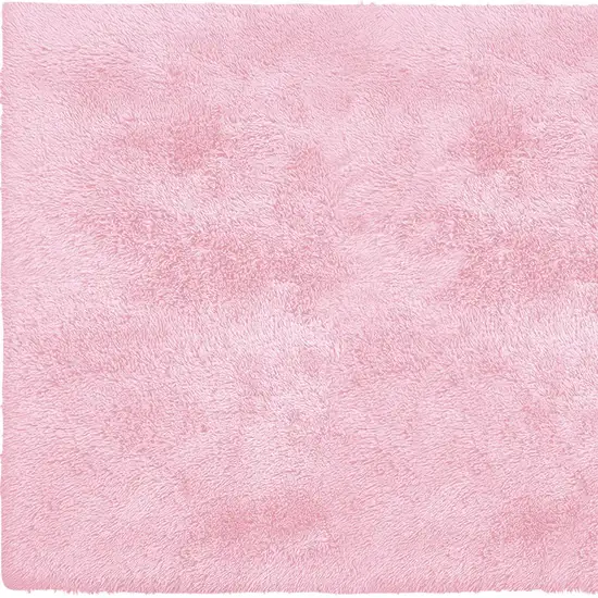 Pink Shag Power Loom Area Rug Photo 5