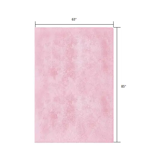 Pink Solid Modern Area Rug Photo 1