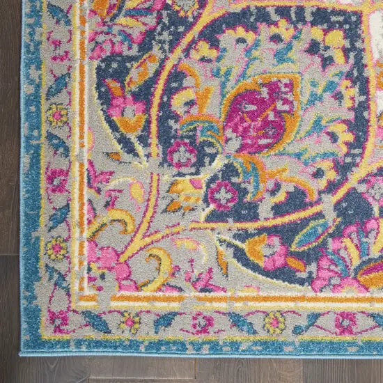 Pink And Green Dhurrie Area Rug Photo 3