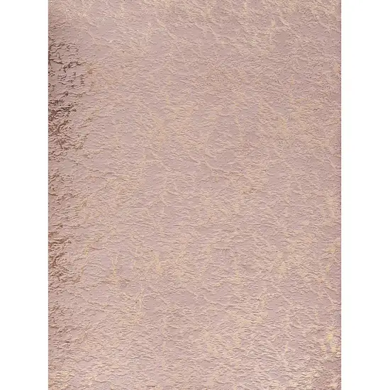 Pink and Gold Faux Fur Abstract Shag Non Skid Area Rug Photo 2