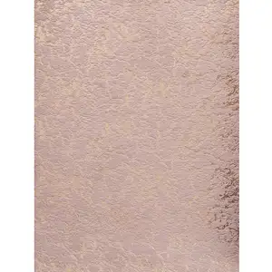 Photo of Pink and Gold Faux Fur Abstract Shag Non Skid Area Rug