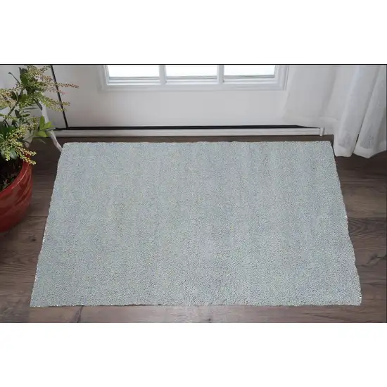 Polyester Blue Heather Area Rug Photo 1