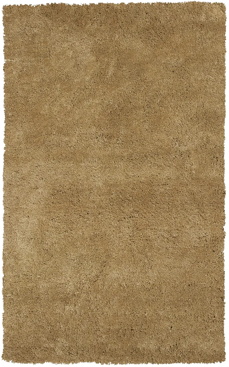 Polyester Gold Area Rug Photo 1