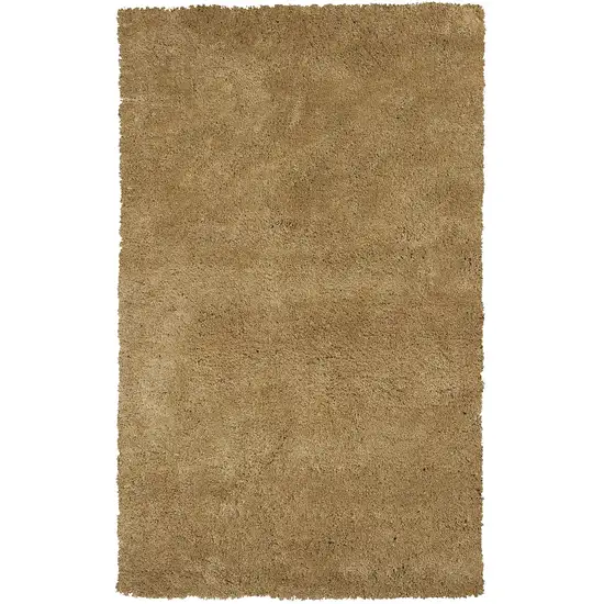 Polyester Gold Area Rug Photo 1