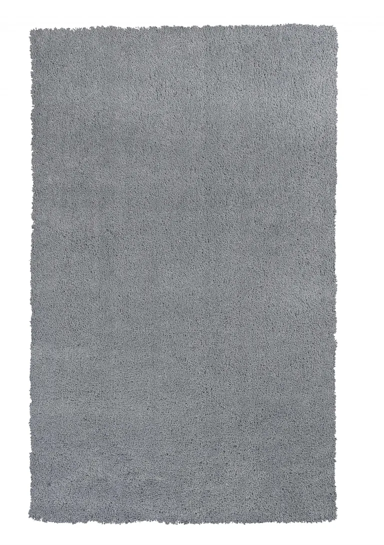 Polyester Grey Area Rug Photo 1