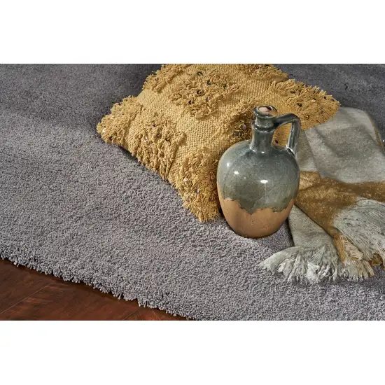 Polyester Grey Area Rug Photo 4