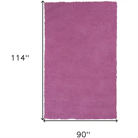 Polyester Hot Pink Area Rug Photo 8