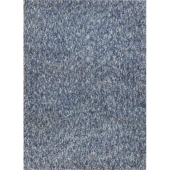 Polyester Indigo or  Ivory  Heather Area Rug Photo 1