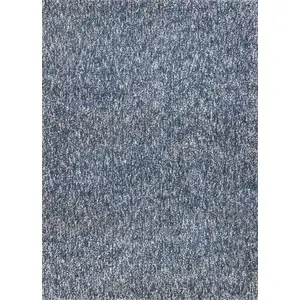 Photo of Polyester Indigo or  Ivory  Heather Area Rug