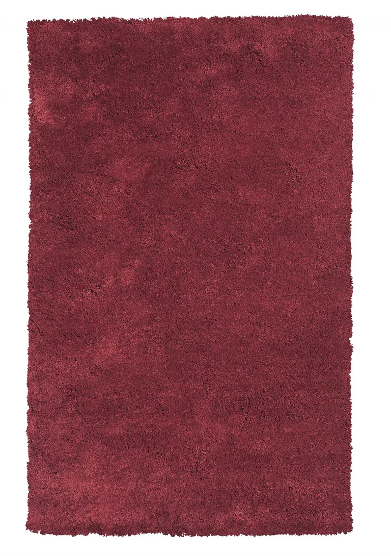 Polyester Red Area Rug Photo 1