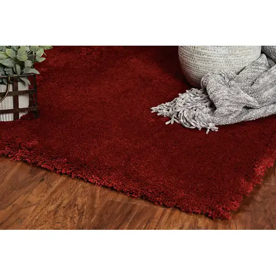 Polyester Red Area Rug Photo 5