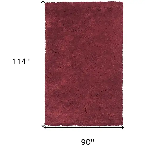 Polyester Red Area Rug Photo 6