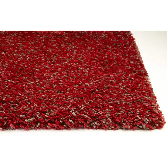 Polyester Red Heather Area Rug Photo 4