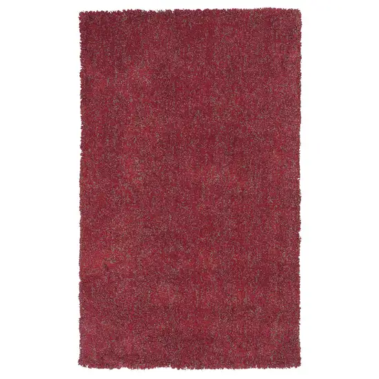 Polyester Red Heather Area Rug Photo 1