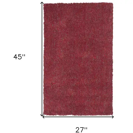 Polyester Red Heather Area Rug Photo 6