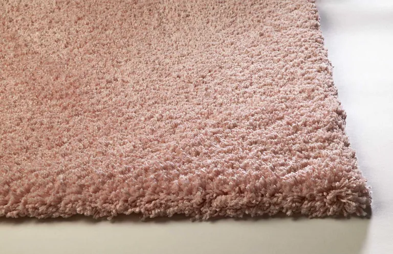 Polyester Rose Pink Area Rug Photo 5