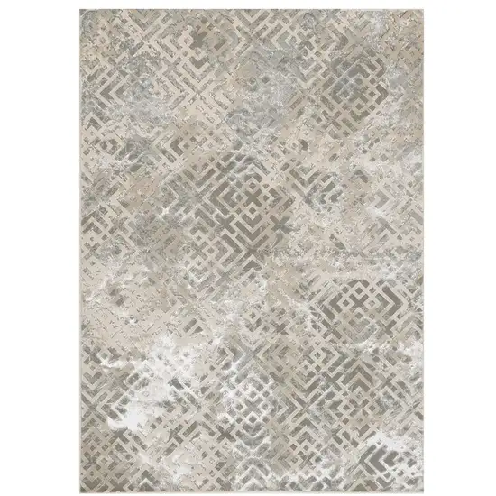 Polyester Sand Silver Area Rug Photo 2