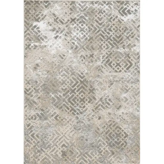 Polyester Sand Silver Area Rug Photo 7