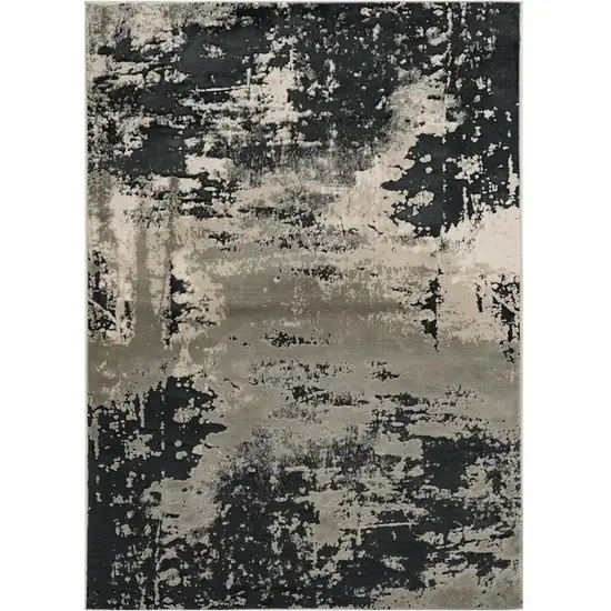 Black and Silver Area Rug Photo 2