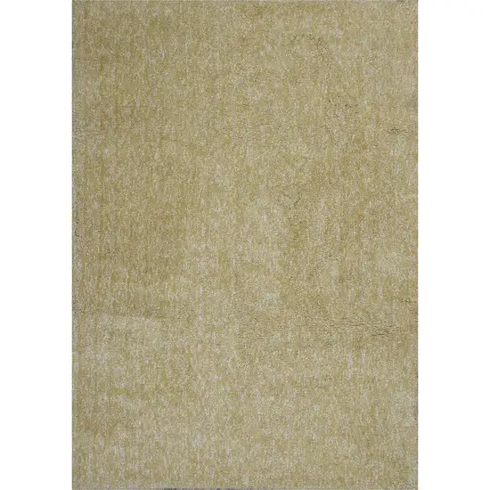 Polyester Yellow Heather Area Rug Photo 1