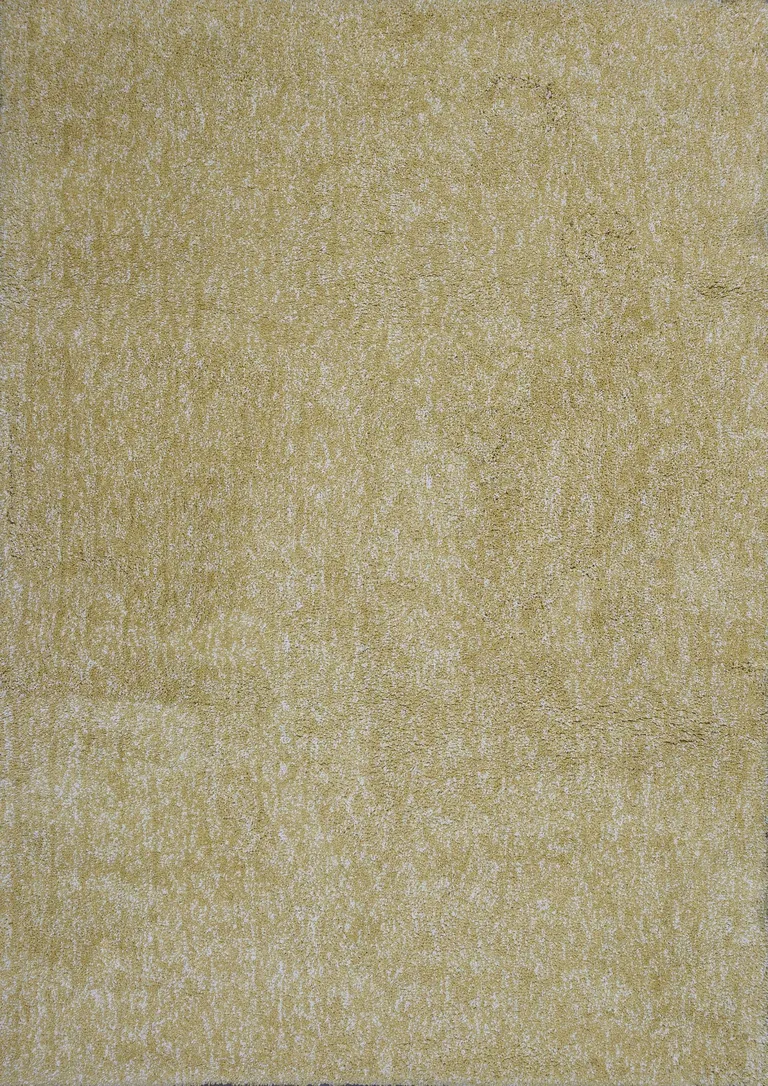 Polyester Yellow Heather Area Rug Photo 1