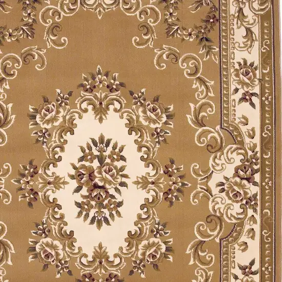 Polypropylene Beige Or Ivory Accent Rug Photo 5