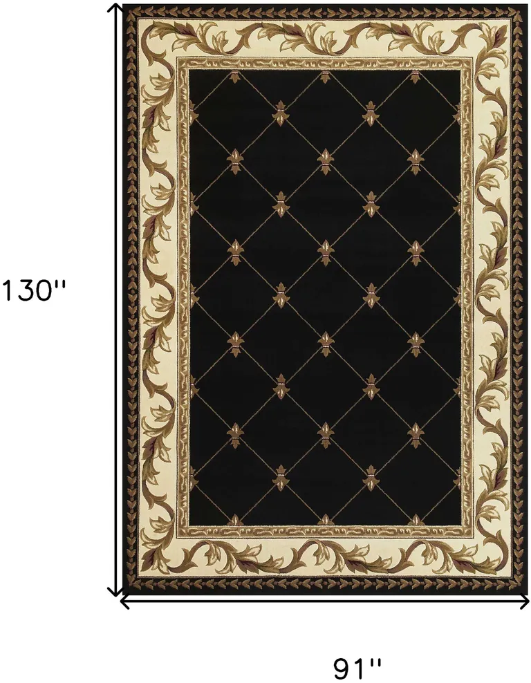 Polypropylene Black Area Rug Photo 4