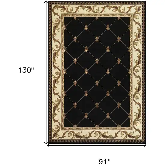 Polypropylene Black Area Rug Photo 4