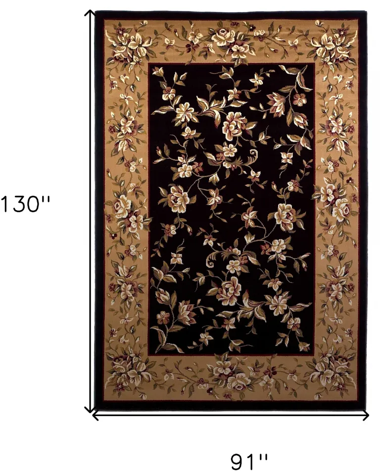 Polypropylene Black or  Beige Area Rug Photo 4