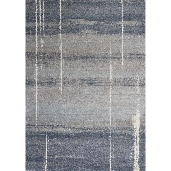 Polypropylene Blue Area Rug Photo 3