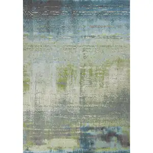 Photo of Polypropylene Blue or  Green Area Rug