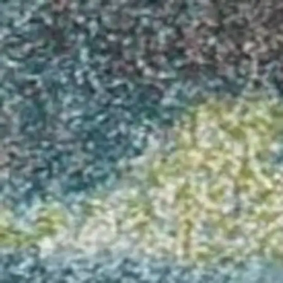 Polypropylene Blue Or  Green Area Rug Photo 3