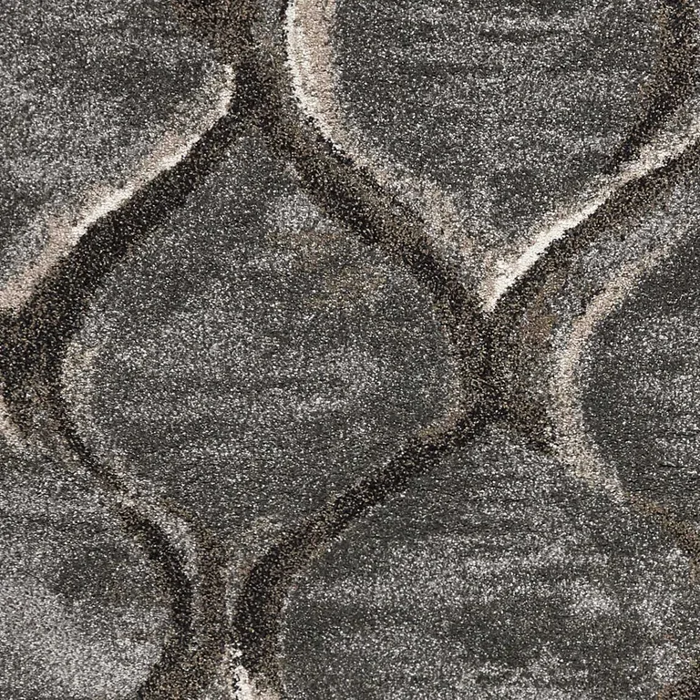 Polypropylene Charcoal Area Rug Photo 2