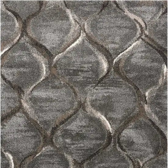 Polypropylene Charcoal Area Rug Photo 5