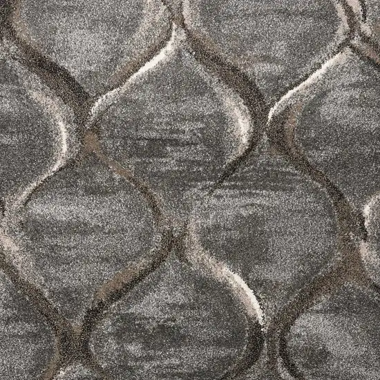 Polypropylene Charcoal Area Rug Photo 4