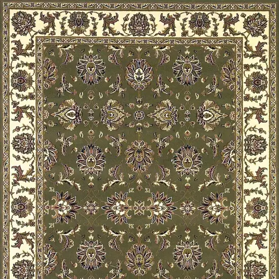 Polypropylene Green Or  Ivory  Area Rug Photo 7