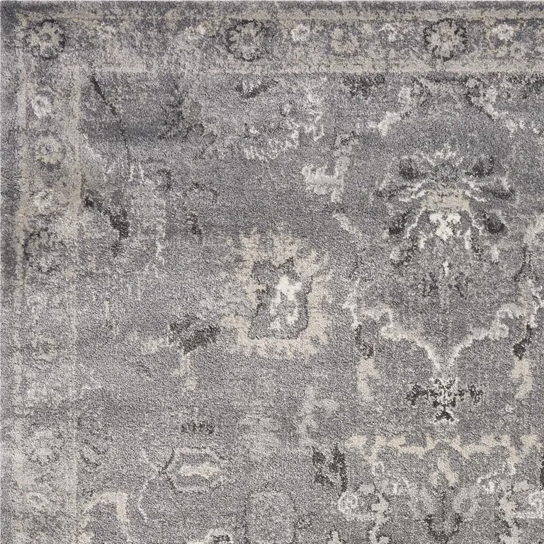 Polypropylene Grey Area Rug Photo 3